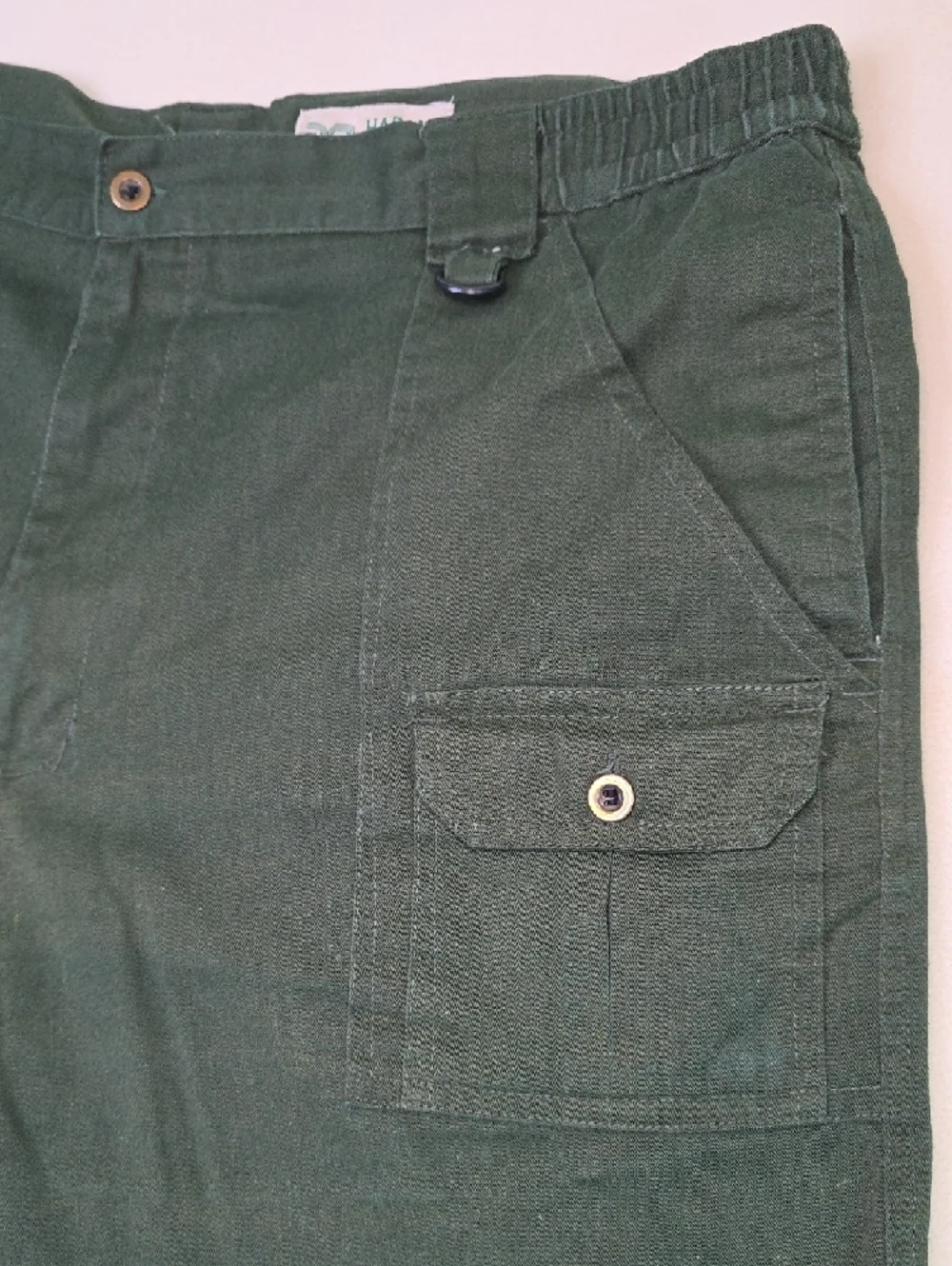Haband Men's Shorts‎ Size 40 Forest Green Cargo Cotton